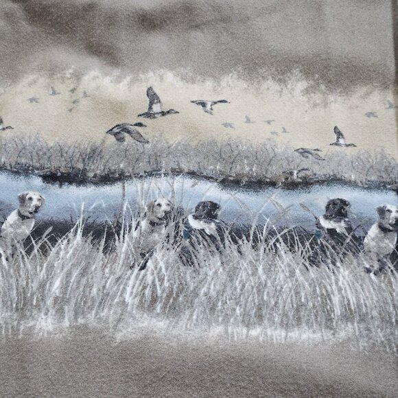 Cabela's Shirt Men XLT Beige LS Buttons Pocket Outdoor Hunting Deer Skin Flannel - Picture 13 of 16